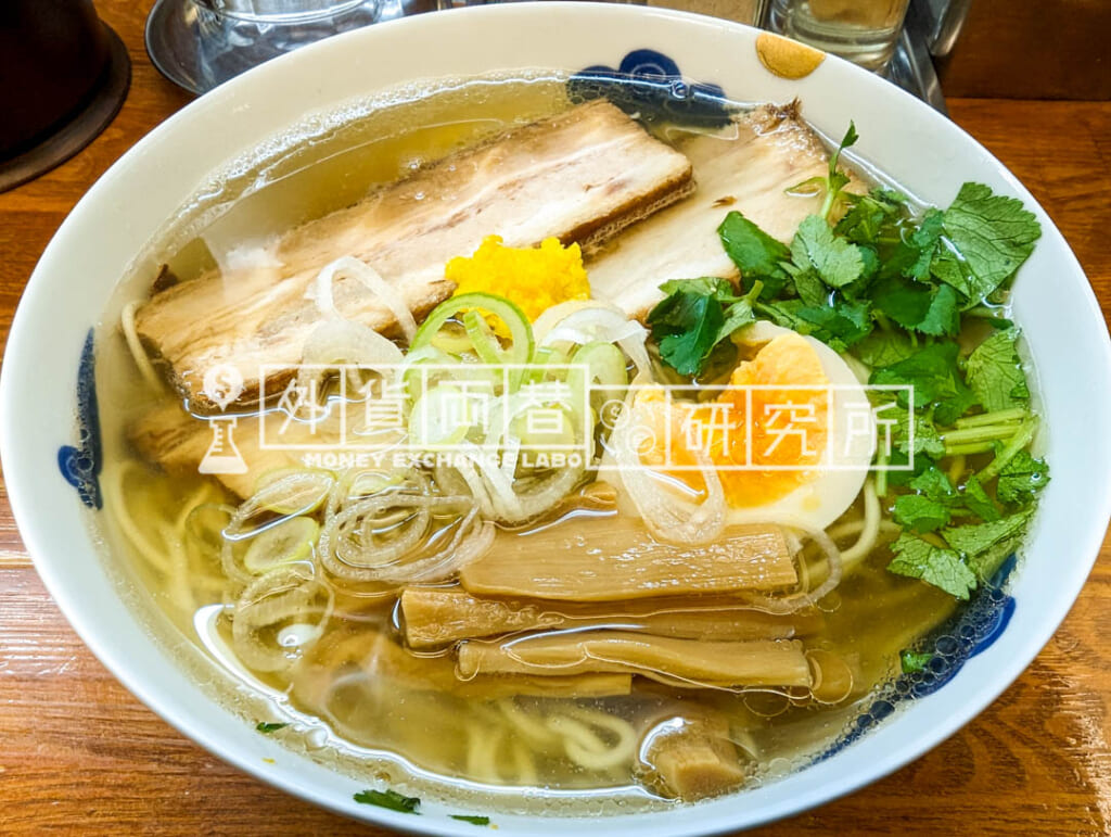 和風柚子ラーメン大盛/麺屋ひょっとこ
